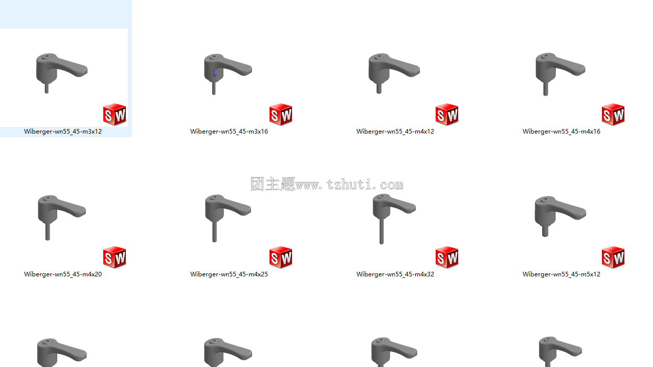 【Solidworks】常用国标件标准件库螺栓 螺母 轴承 密封圈 铆钉 平弹垫圈 轴孔挡圈 弹簧 键销钉等